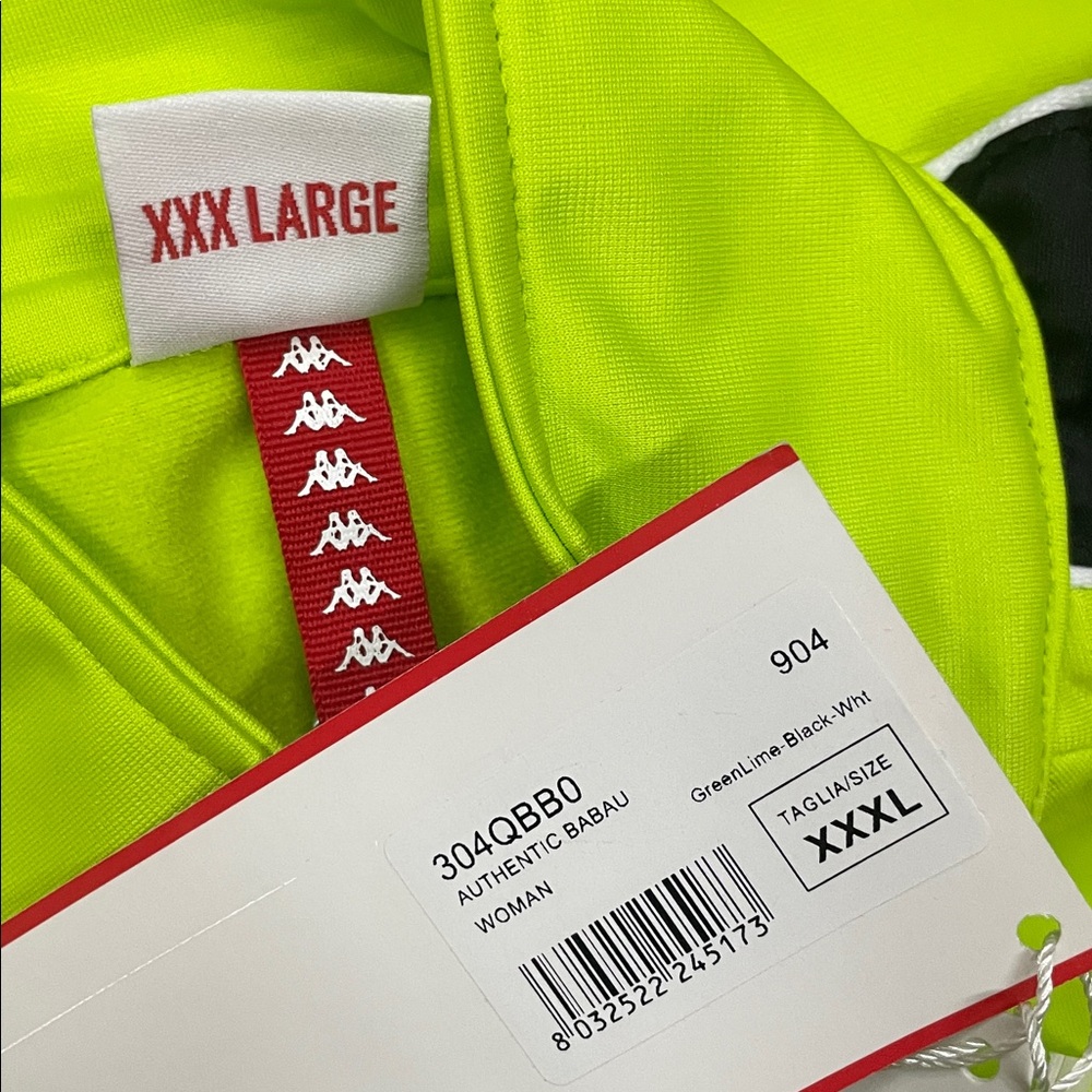 NWT KAPPA DMG activewear jacket zipup sport slim visible green 3XL 3x runs XL - Picture 9 of 11